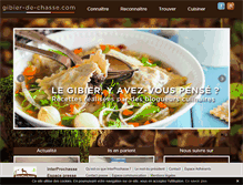 Tablet Screenshot of gibier-de-chasse.com